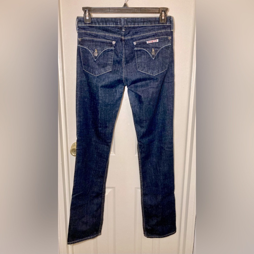 HUDSON BLUE JEANS WITH CARLY FLAP BACK POCKETS SZ29/8 Womens Excellent Condition